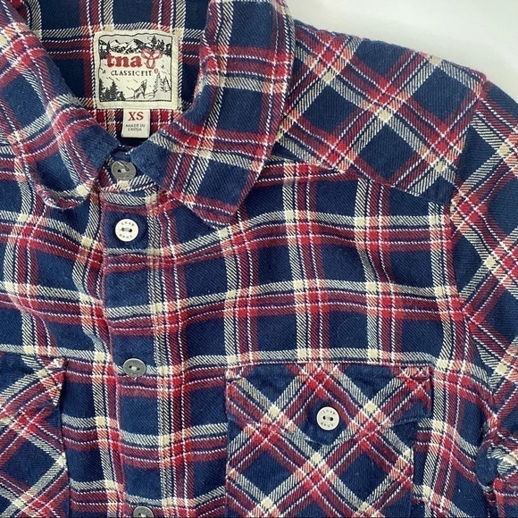 TNA | FLANNEL BUTTON UP l XS #FML130026 - Picture 3 of 11